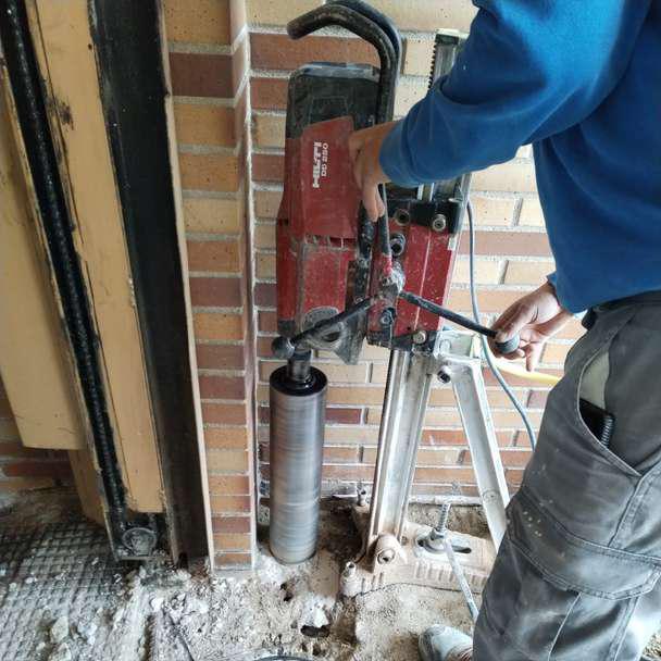 Cala en forjado de hormigón