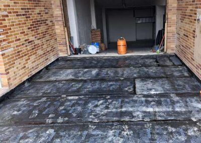 Impermeabilización en entrada de garaje